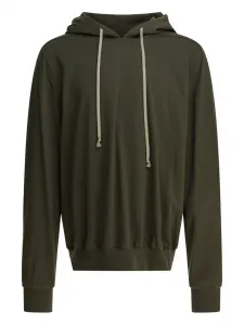 Хлопковая толстовка с капюшоном Rick Owens, зеленый