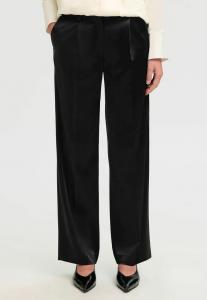 Брюки Selected WIDE, Black/Mottled Black