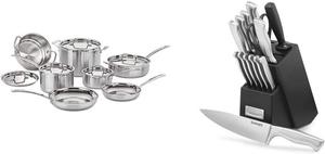 Набор кухонной посуды Cuisinart, 12 предметов, серебристый