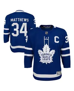 Домашняя игровая джерси Toronto Maple Leafs для старших мальчиков и девочек Auston Matthews, синяя Outerstuff