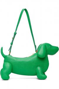 Сумка через плечо Pebble grain baby hector Thom Browne, зеленый