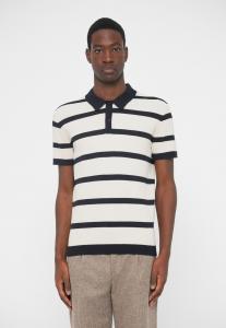 Поло J.LINDEBERG REVE SHORT SLEEVE STRIPE, Moonbeam/Tan