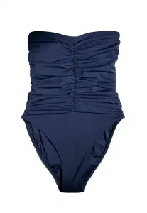 Итальянский купальник-бандо с эффектом утягивания живота Next, Navy Blue