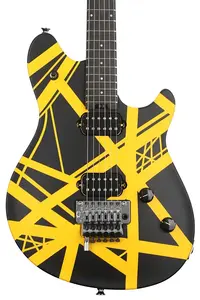 Электрогитара EVH Wolfgang Special - Атласный черно-желтый полосатый