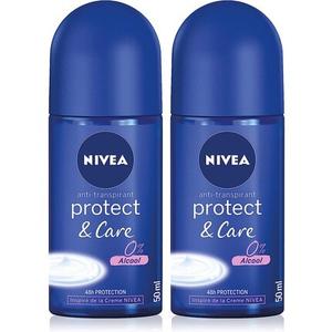 Шариковый дезодорант Protect & Care, 50 мл, 2 шт., Nivea