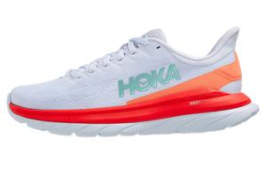 Кроссовки женские Mach 4 с низким верхом серо-красные Hoka One One