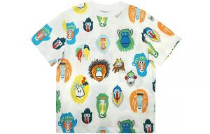 Детская футболка Stella McCartney, разноцветная