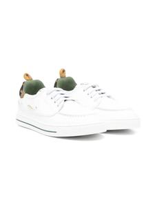 Кожаные кроссовки Fendi Kids, белый