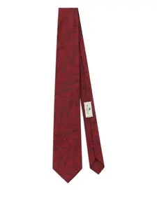 Галстук с завитковым узором ETRO, красный