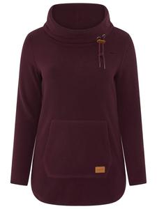 Kangaroos пуловер из флиса цвета баклажана