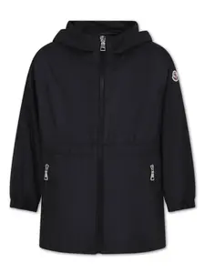 Пуховик с капюшоном Moncler Enfant, черный