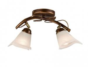 Потолочный светильник Lamkur Bluszcz, коричневый - стекло - 31 x 18 x 31 см