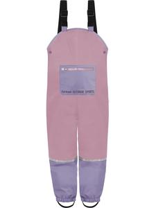 Normani Outdoor Sports Детские непромокаемые штаны на подтяжках, дизайн Waller, розового цвета