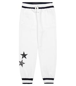 Хлопковые спортивные штаны Dolce&Gabbana, белый