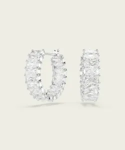 Серьги-кольца Matrix, огранка «багет»