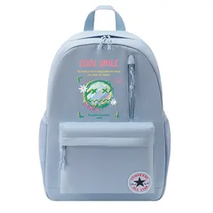 Converse Полиэстеровый рюкзак унисекс светло-дымчато-голубой, Smile