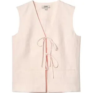 COS Женская жилетка светло-розовая, Light Pink