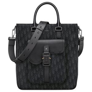 DIOR Сумка-шоппер Saddle Oblique Jacquard Canvas, шоппер, сумка через плечо, кроссбоди, ручная кладь Regular мужская Black