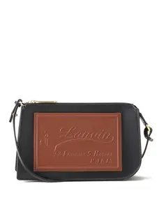 Сумка через плечо с логотипом Lanvin, черный