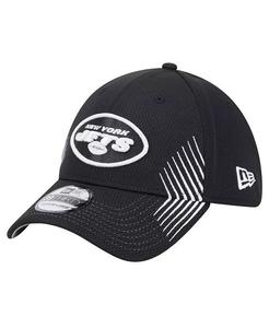 Мужская черная бейсболка New York Jets Active 39THIRTY Flex New Era