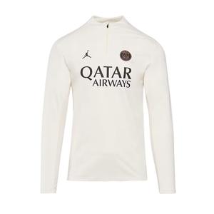 Футбольная футболка Paris Saint Germain мужская Jordan, светлая слоновая кость/розовый/черный