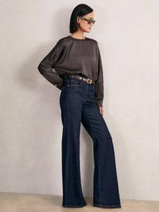 Топ Natalia с длинными рукавами и застежкой на спине Reiss, Mauve