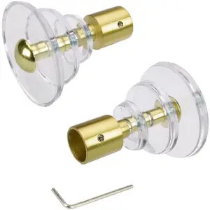 Наконечники для карниза Liedeco «Луна», (комплект, 2 шт.), для карнизов Ø 16 мм, цвет matt/goldfarben