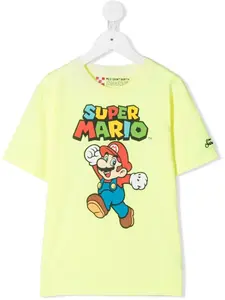 Футболка с принтом Super Mario MC2 Saint Barth Kids, желтый