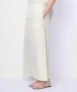 Юбка А-силуэта из фибрил шамбре