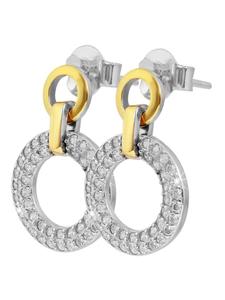 Adeliás Женские серьги - серьги-гвоздики из серебра 925 пробы с кубическим цирконием в серебряной оправе