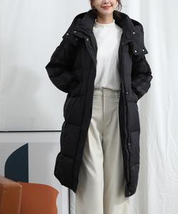 Aimoha -select-/Длинная пуховая куртка с капюшоном и воротником-стойкой Aimoha - Select -, цвет Black