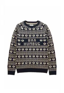 Рождественский джемпер обычного кроя baa humbug интарсии Joules, Navy