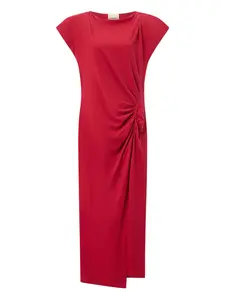 Макси-платье Nadela с драпировкой и разрезом Isabel Marant, красный