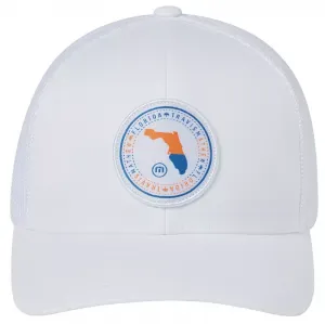 Мужская кепка для гольфа TravisMathew Later Gator 2.0 FL State Fit, белый