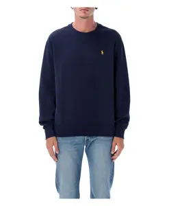 Классический пуловер с круглым вырезом Polo Ralph Lauren, синий