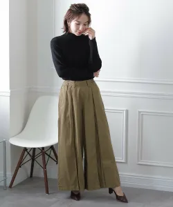 Широкие брюки с передними складками Pourvous, цвет Beige