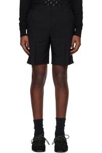 Мятые шорты Dries Van Noten, черный