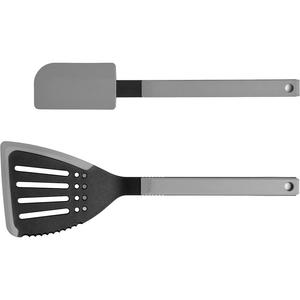 Набор кухонной посуды Cook it из высококачественного пластика и силикона Woll, серый