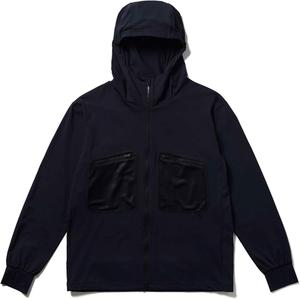 Куртка-худи Snow Peak Water Active на молнии JK-25SU013, мужская и женская, черный