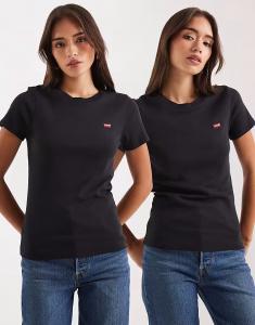 Упаковка из двух футболок с логотипом черного цвета Levi'S