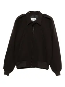 Куртка на молнии Mm6 Maison Margiela, коричневый