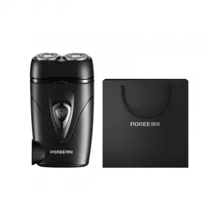 PS187 поворотная бритва моющаяся головка мини дорожная портативная со встроенным портом для зарядки POREE