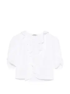 Блузка с оборками Sandro, белый