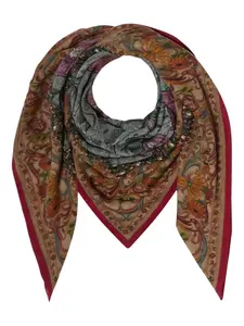 Шарф с цветочным узором Pierre-Louis Mascia, нейтральный