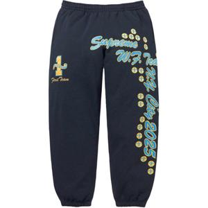 FW25 WEEK4 League Champs Sweatpant Knitted Sweatpants Unisex Supreme, синий/темно-синий