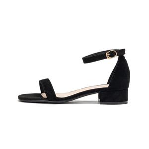 EXULL Q Сандалии с одним ремешком 3 см, женские, черные