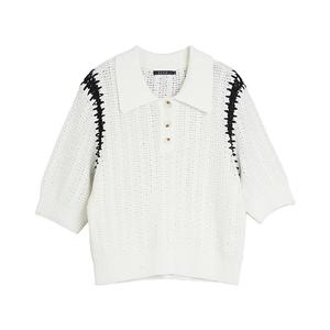 ELLE Белая вязаная кофта Fall Women's