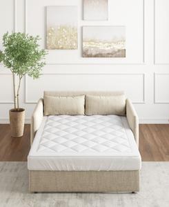 Водонепроницаемый, устойчивый к пятнам, влагоотводящий наматрасник 3m для диван-кровати, размер queen. Madison Park, White