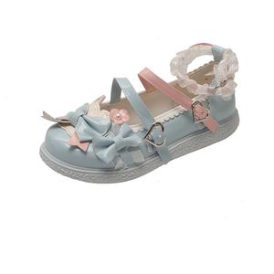 WUJI Туфли Мэри Джейн на платформе женские синие, цвет Blue