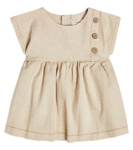 Жилет baby isabella из смесового льна и хлопка 1 + In The Family, бежевый